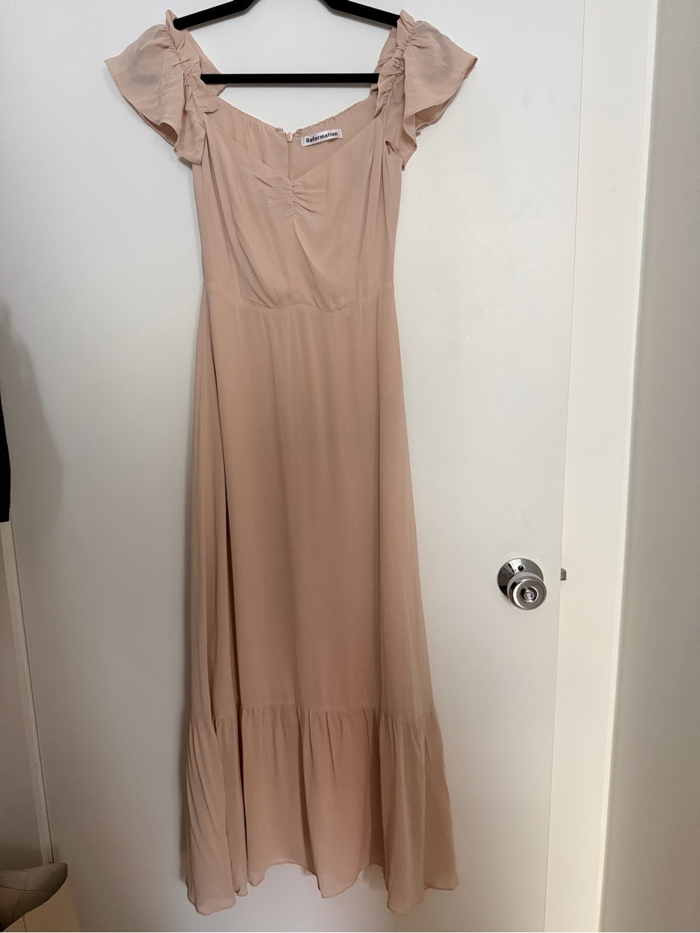 Reformation Blush Butterfly Midi Dress